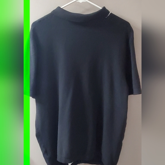 Express Black and Gray Striped Button Down Swrater Shirt. Sz XL - Picture 5 of 5